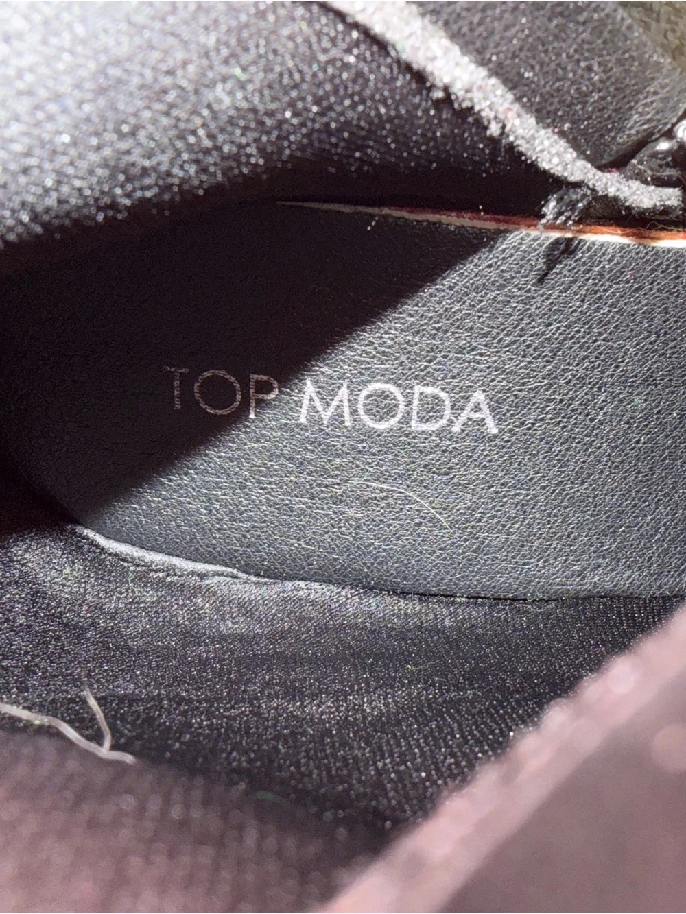 TOP Moda Black Pointed-Toe Studded Western Knee Boots - Picture 9 of 10